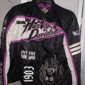 Harley-Davidson Lady's Riding Jacket w/protection pads.